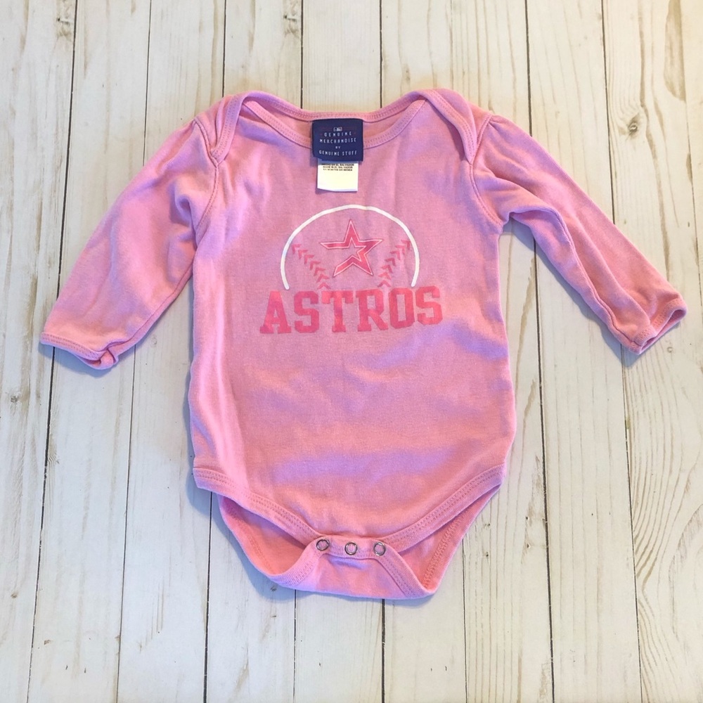 Astros Baby Girl Onesie